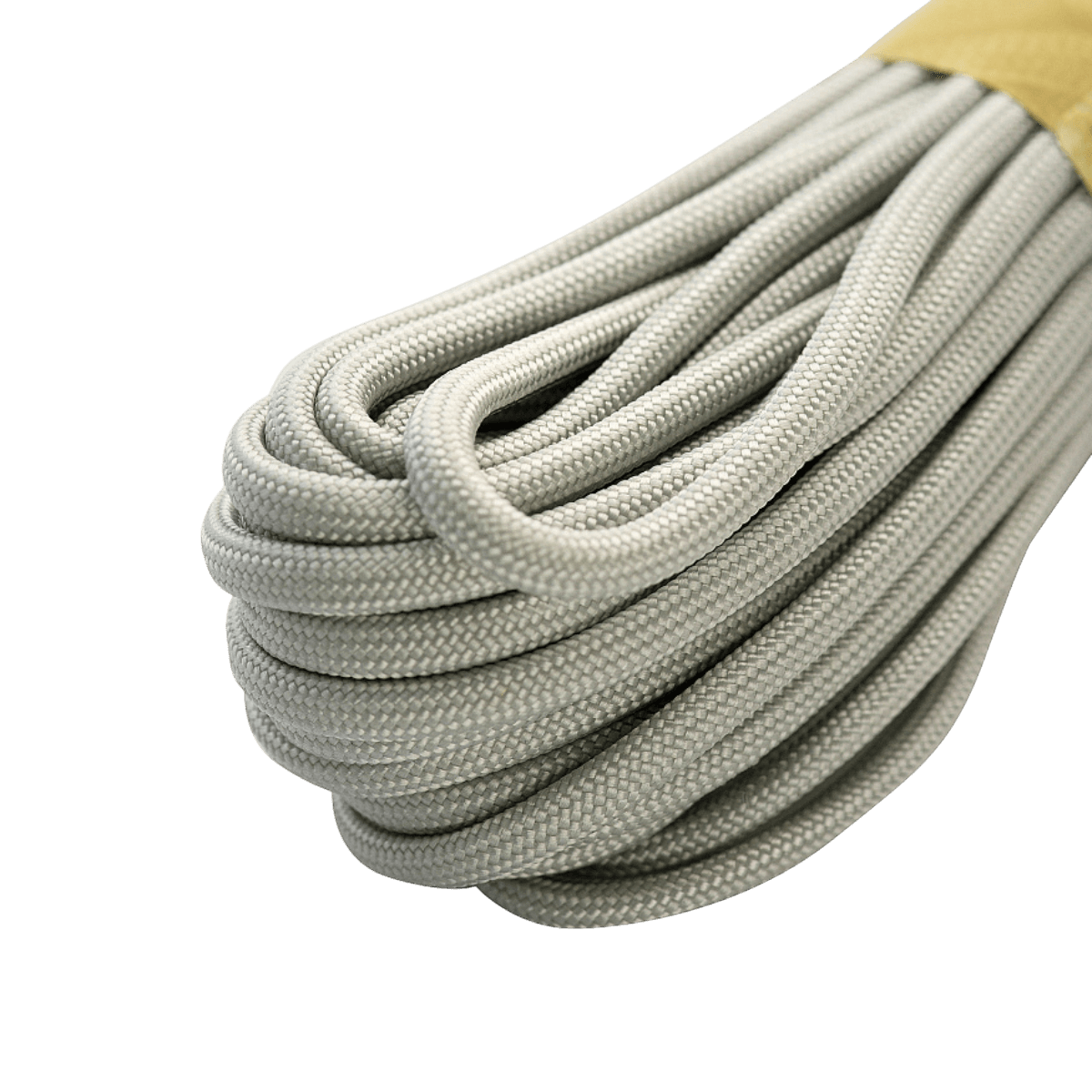 M‑Tac Paracord 550 Type III 15 m stærk nylonkordel i grå, ideel til friluft, reparationer og nødbrug, med 7 indre nylontråde.