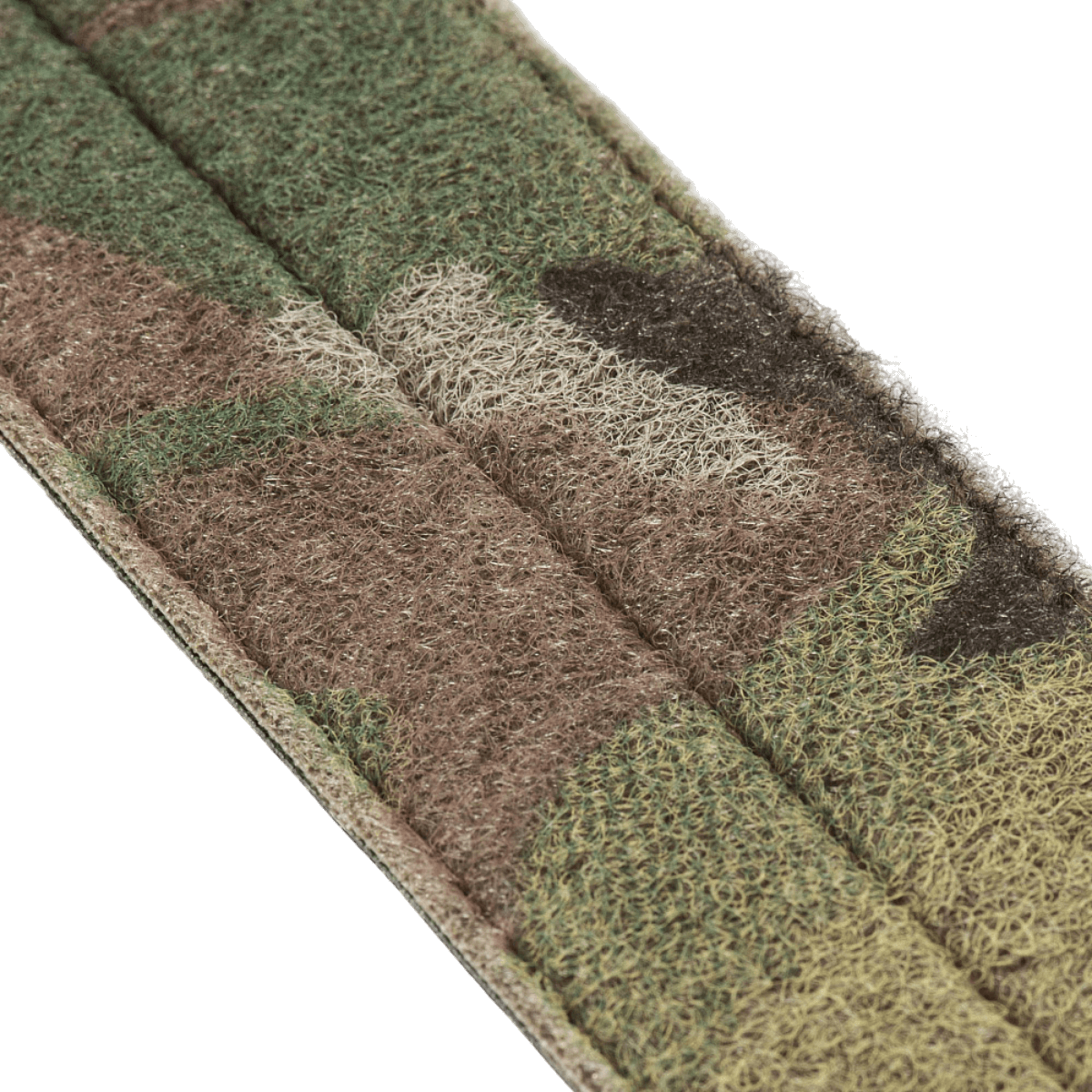 Nærbillede af camouflagemønsteret på M‑Tac Internal Tiger Bælte, lavet af Cordura 500D med velcro fastgørelse.