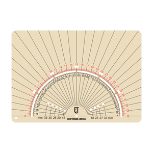 M-Tac Ecopybook Tactical Protractor PR-R til feltbrug med fleksibelt, anti-refleks materiale til taktiske opgaver og UAV rekognoscering.