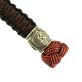 M-Tac Lanyard Scandinavian Mannaz i snoet paracord med skandinavisk dekoration, ideel til knive og udstyr, fremhæver personlighed.