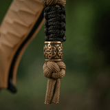 M-Tac Lanyard Scandinavian Small Chinese Knot med skandinavisk perle lavet af snoet paracord, perfekt til knive eller udstyr.