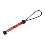 M-Tac Knife Lanyard Ninja lavet af rød og sort 550 type III paracord med cupronickel perle, 14,5 cm lang. Stilfuldt knivtilbehør.