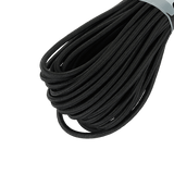 M-Tac Paracord Shock-Cord 15m i sort, elastisk og slidstærk; velegnet til militært brug, friluftsliv og udendørsaktiviteter.