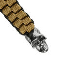 M-Tac Knife Lanyard Cuboid Skull med flettet paracord og dekorativ dødningehoved-perle, stilfuldt og praktisk tilbehør til knive.