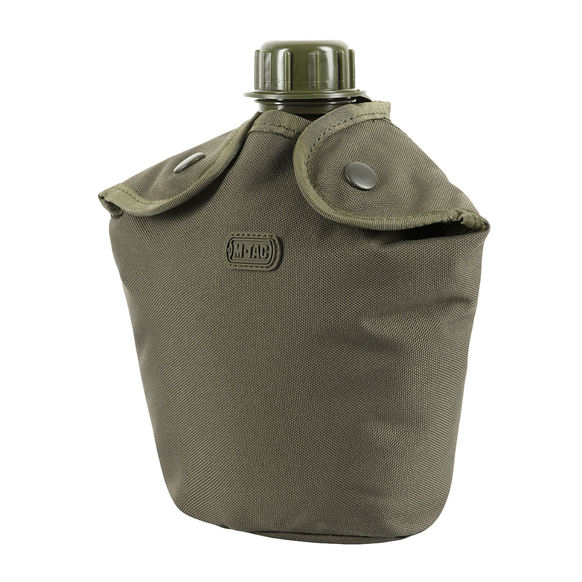 M-Tac Flaskeholder MOLLE i slidstærk polyester 600D med PVC-belægning, designet til at bære flasker på vandreture, udstyres via MOLLE-system.