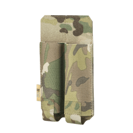M‑Tac Double Magazine Pouch APS Laser Cut i lett Cordura, designet for to APS-magasiner. MOLLE-montert, elastikk sikret. Kamuflasjedesign.