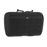 M-Tac Admin Pouch Large Elite i sort Cordura med velcro-panel til patches, ideel til opbevaring af taktisk udstyr.