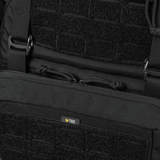 M-Tac Admin Pouch Large Elite i holdbart sort Cordura-materiale med velcro, perfekt til taktisk udstyr og opbevaring.