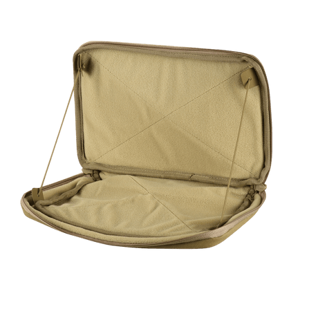 M-Tac Admin Pouch X-Large Elite åbnet for at vise indvendigt velour-velcro design til modulære inserts, perfekt til taktisk brug.