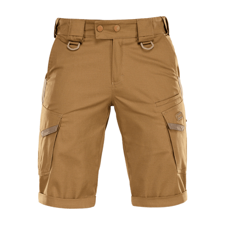 M-Tac Shorts Aggressor Gen.II Flex i rip-stop materiale med Teflon-belægning, alsidig og funktionel for træning og fritid.
