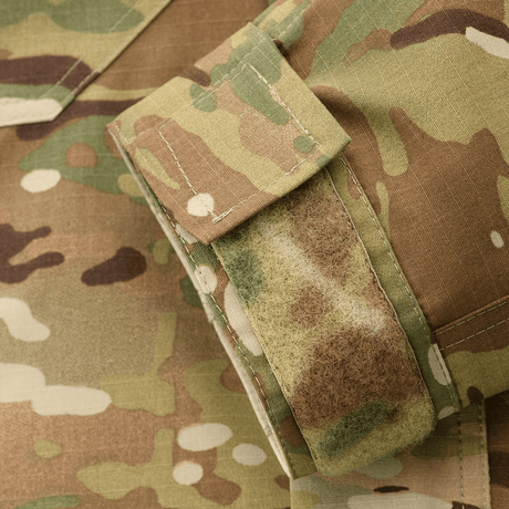 M-Tac Jakke Military Elite NYCO i MultiCam med Velcro-detaljer, fremstillet af American NYCO rip-stop stof med Teflon-behandling.