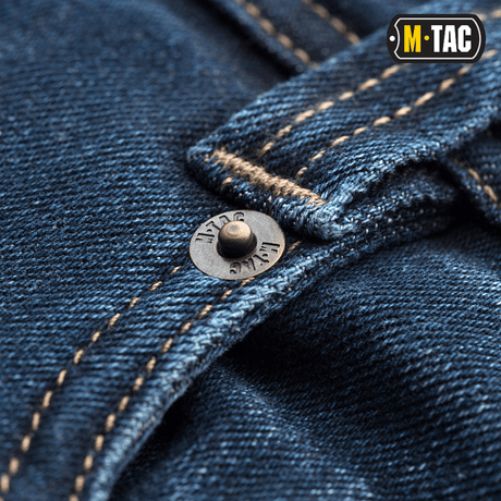 Detaljeret close-up af M-Tac Tactical Gen.I Regular Fit jeans tekstur.