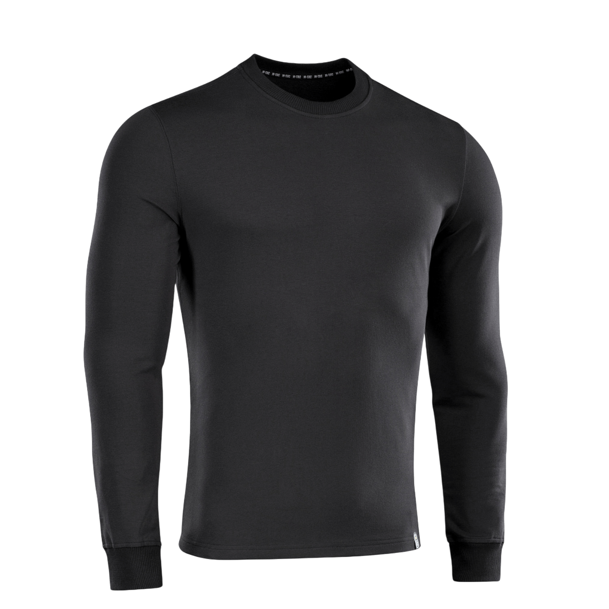 M-Tac Pullover 4 Seasons minimalistisk design, rund hals, alsidig sort farve, 95% bomuld, perfekt til taktisk og hverdag brug. Vægt 280 g/m².