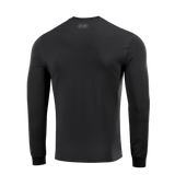 M-Tac Pullover 4 Seasons i sort, minimalistisk design, 95% bomuld og 5% elastan, velegnet til hele året, set bagfra