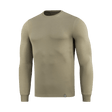 M-Tac Pullover 4 Seasons med rund hals i beige, minimalistisk design for taktisk og hverdagsbruk, laget av bomull og elastan