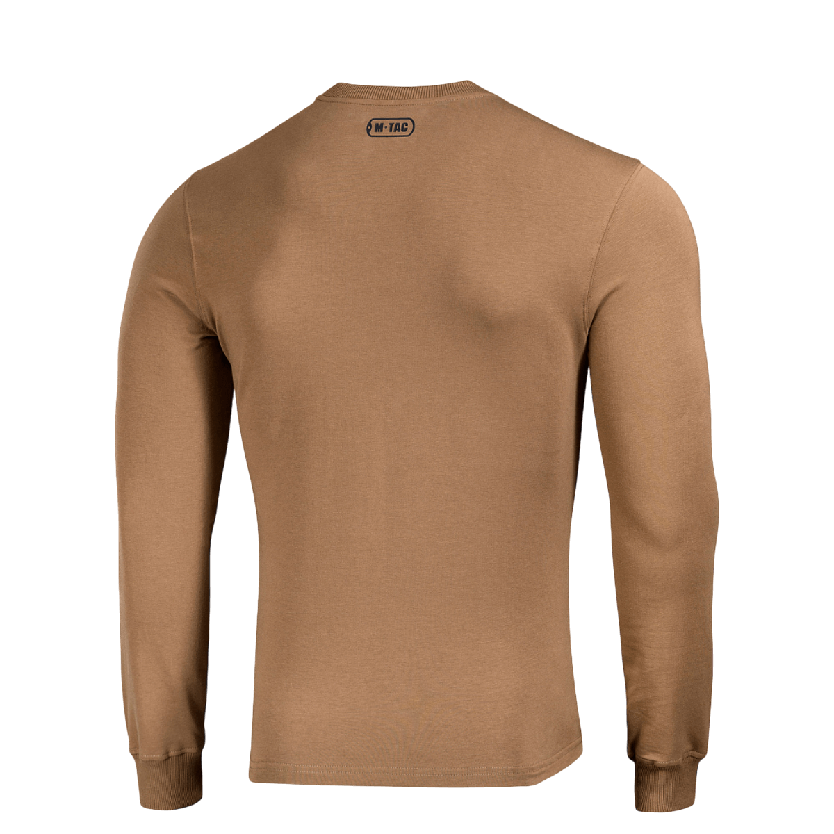 M-Tac Pullover 4 Seasons fra ryggen, minimalistisk design, 95% bomuld og 5% elastan, rund hals og strækbare manchetter.