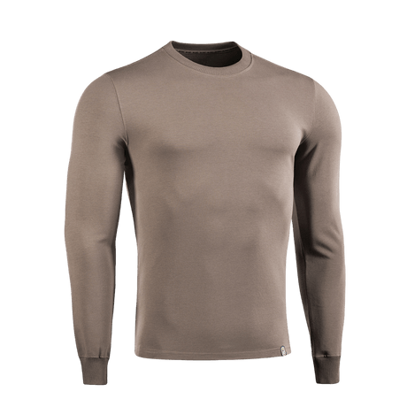 M-Tac Pullover 4 Seasons i beige med rund hals og lange ærmer, velegnet til alle årstider. Lavet af blød bomuld og elastan.