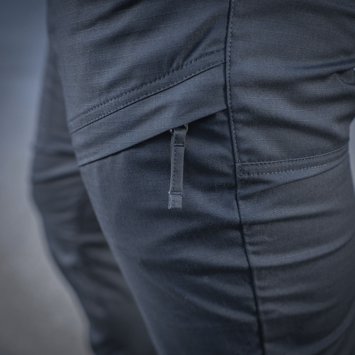 M-Tac Tactical Bukser Patrol Gen II Flex close-up med lynlåsdetalje