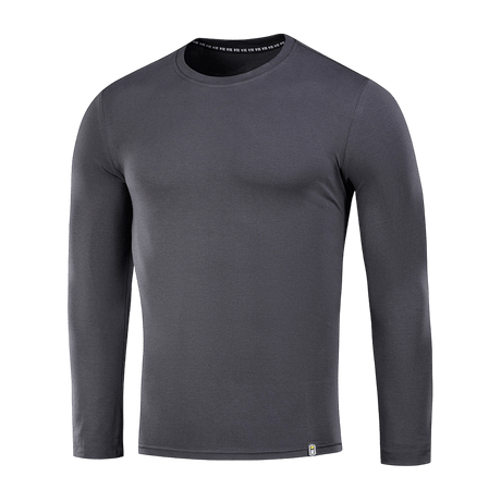 M-Tac Long-sleeve T-shirt 93/7 i grå, lavet af 93% bomuld og 7% elastan, velegnet til hverdagsbrug, sport og friluftsliv