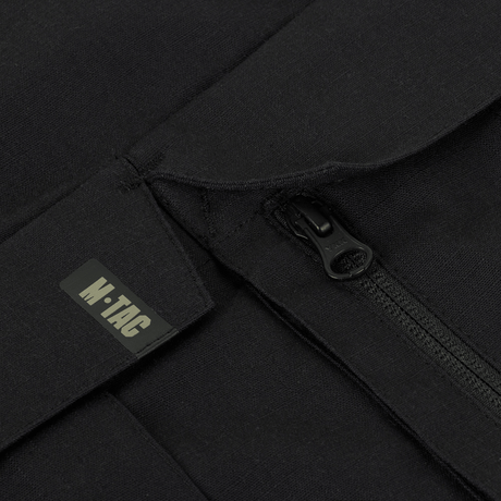 Nærbillede af lynlås og M-Tac logo på M-Tac Bukser STURM NyCo Extreme Gen.II