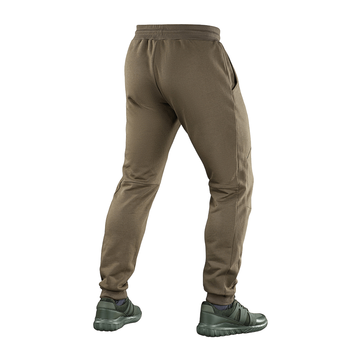 M-Tac Bukser Stealth Cotton i brun, alsidige sportsbukser til løb og fitness, lavet af 100% bomuld med elastik i taljen.