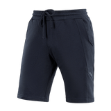 M-Tac Shorts Casual Fit Cotton i sort, lavet af 100% bomuld, med elastik i taljen og sidelommer, ideelle til aktiv brug om sommeren.