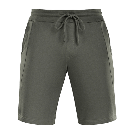 M-Tac Shorts Casual Fit Cotton i olivengrøn med bindebånd og sidelommer, perfekt til sommer med 100% bomuldsdesign.
