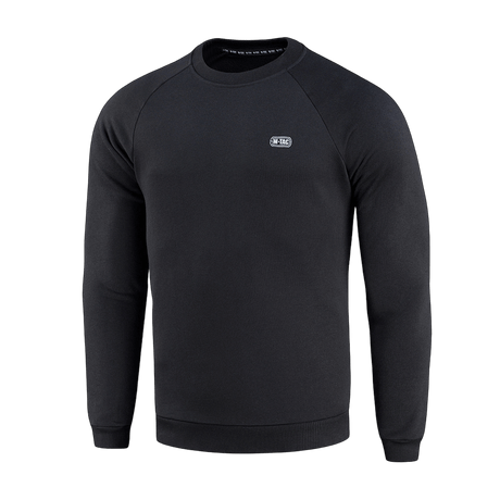 M-Tac Cotton Sweatshirt, sort, ideel til hverdagsbrug og sport, lavet af 100% bomuld for maksimal komfort og bevægelsesfrihed.