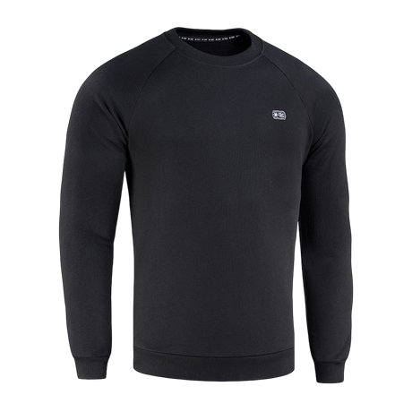 Sort M-Tac Cotton Sweatshirt i 100% bomuld med ribkanter, ideel til sport og daglig brug, der tilbyder maksimal komfort og bevægelsesfrihed.