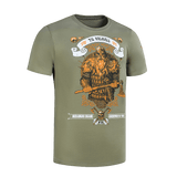 M-Tac T-shirt Viking med frygtindgydende viking i kampudrustning og teksten "Til Valhall" på fronten.