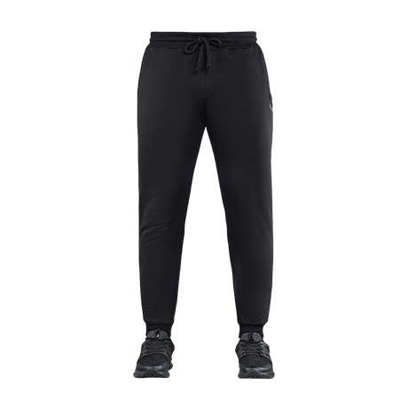 M-Tac Bukser Cotton Classic, sorte sportsbukser, 100% bomuld, åndbare og komfortable, egnet til løb og fitness, elastik i taljen.