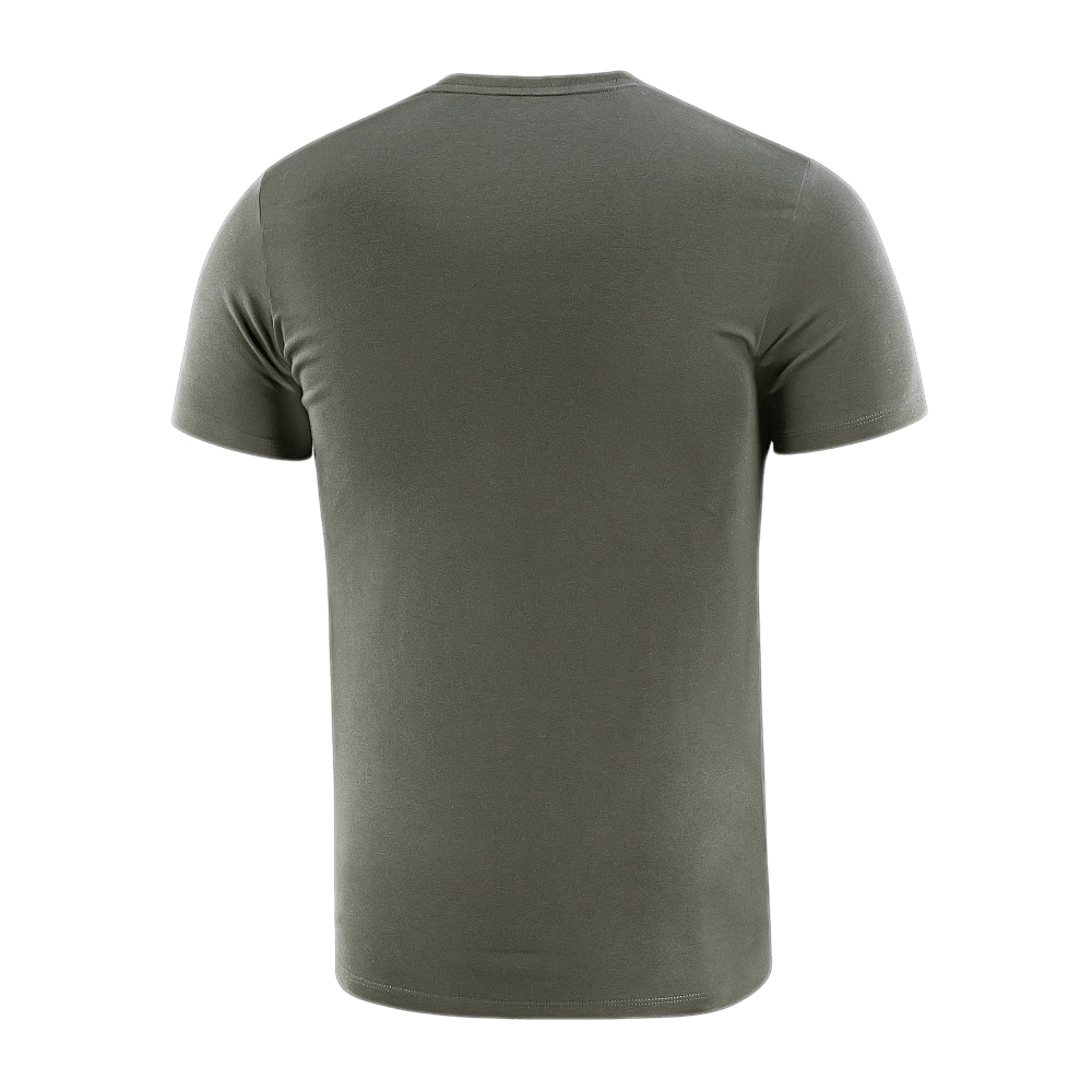 M-Tac T-shirt 93/7 Summer til hverdagsbrug, lavet af 93% bomuld og 7% elastan, set bagfra.