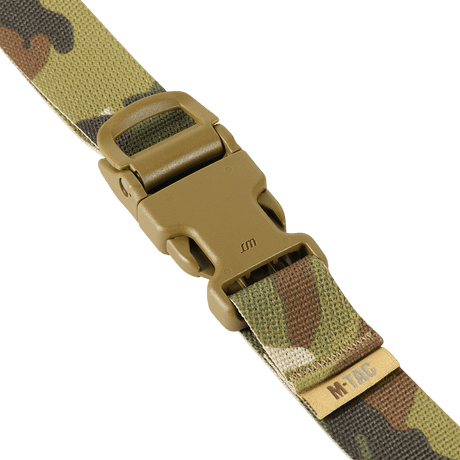 M-Tac Kompressionsrem Gen.II med fastex-spænde i camouflage, 25 mm bredt nylon. Perfekt til turist- og militærudstyr fastgørelse.