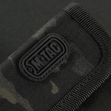 Nærbillede af M-Tac Pung Elite Gen.II i sort Cordura 500D med stilfuldt M-Tac logo.