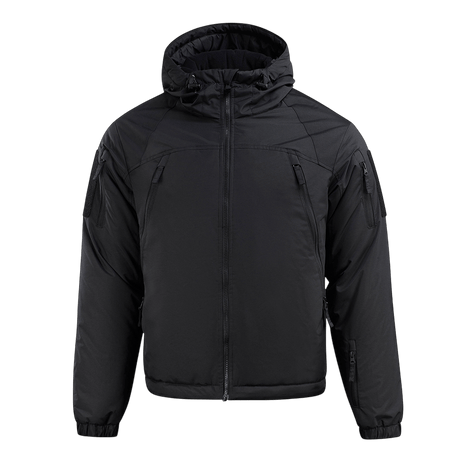 M-Tac Alpha Gen.III Pro Vinterjakke, sort jakke perfekt til -20°C, vandtæt med polyamidforing, G-Loft isolering, justerbar hætte.