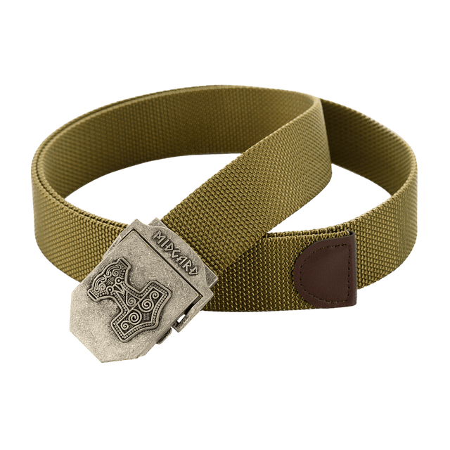M-Tac Thors Hammer Bælte – Militærstil og funktionalitet med spænde i Thor's Hammer-design i metal