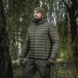 M-Tac Stalker Gen.III Jakke til overgangssæson, moderne design, 100% nylon, G-LOFT isolering, varm ned til -15°C, grøn, herrejakke