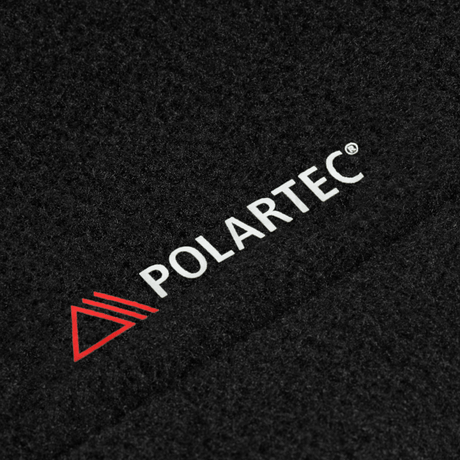 Close-up of Polartec fabric texture featured in M-Tac Sweater Nord Fleece Polartec Dame, highlighting quality material.