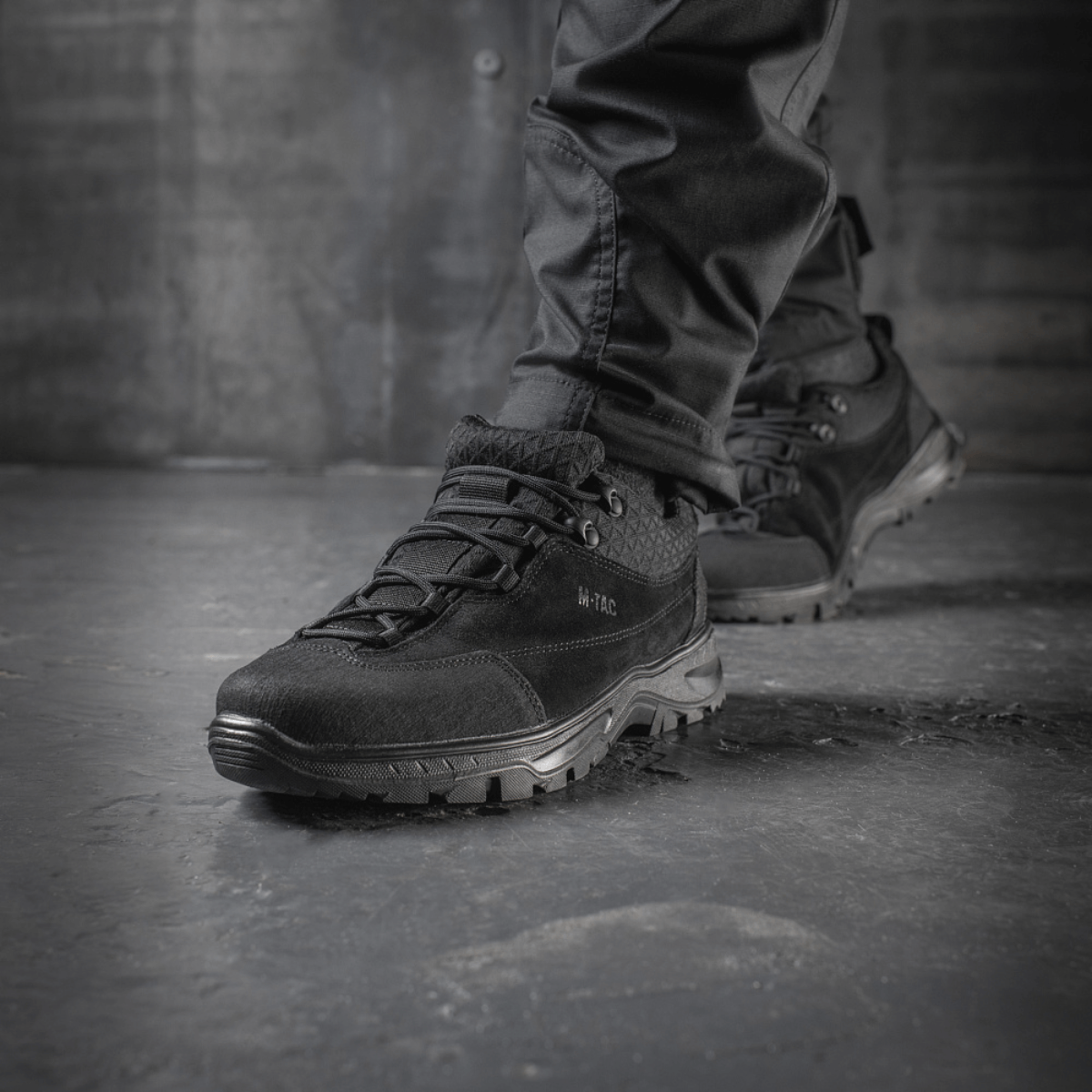 M-Tac Tactical Sneakers Patrol R Vent til trekking og daglig brug, slidstærkt læder med 3D-mesh for komfort og holdbarhed.