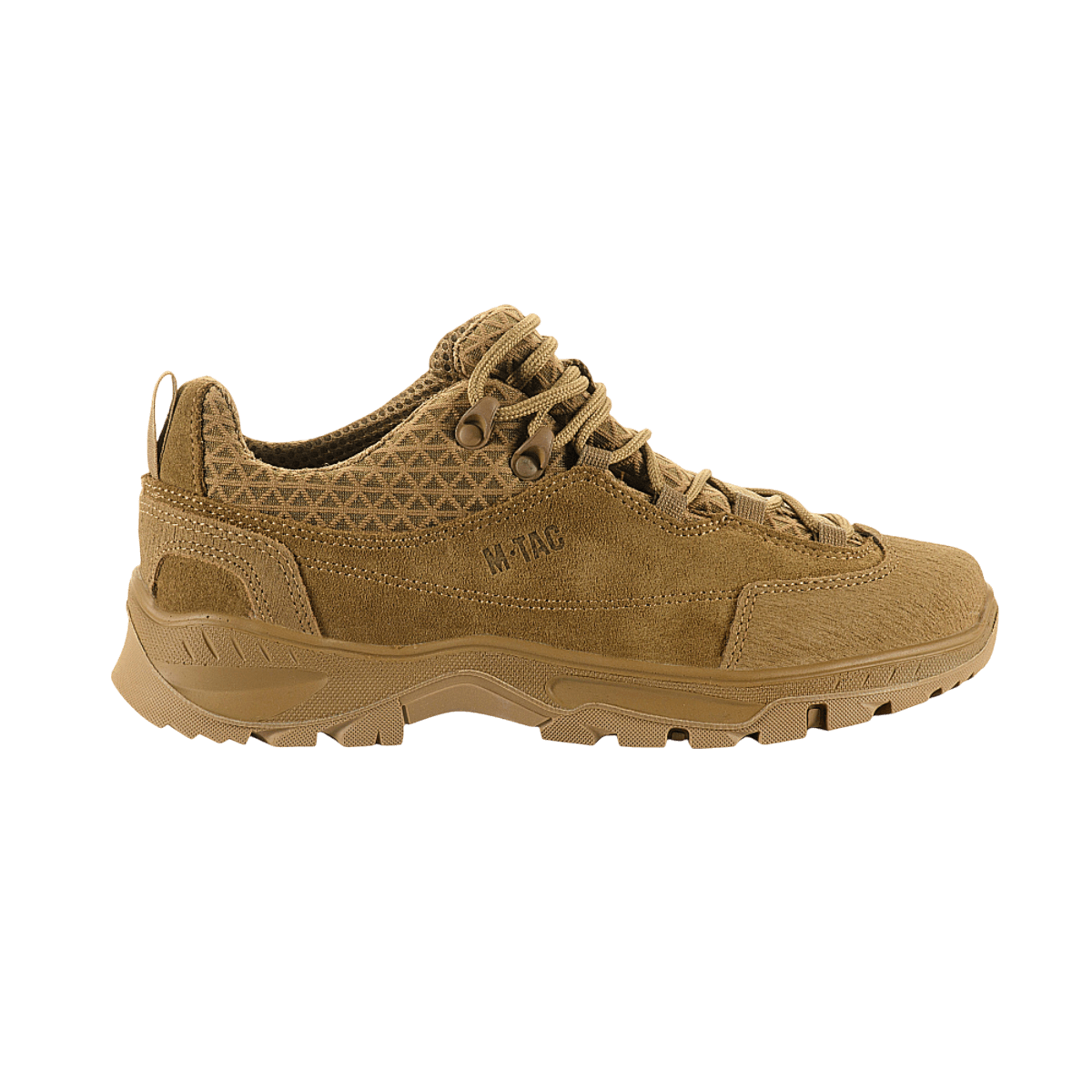 M-Tac Tactical Sneakers Patrol R Vent, komfortable outdoor-sko i slidstærkt læder med åndbar 3D-mesh og skridsikker sål.