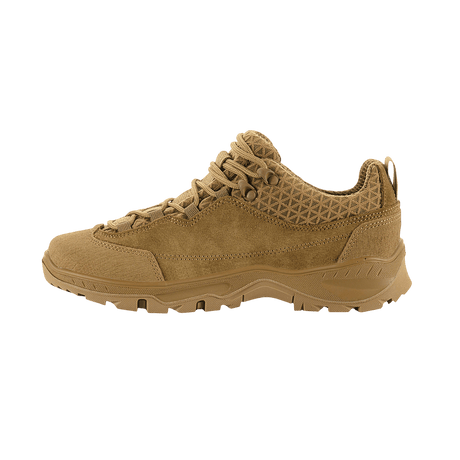 M-Tac Tactical Sneakers Patrol R Vent i ruskind og 3D-mesh, ideelle til trekking, løb og daglig brug. Komfortabel og slidstærk design.