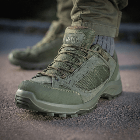 Tactical Sneakers Demi-Season – Let og komfortabel til trekking og outdoor-aktiviteter, med naturlæder og Cordura overdel.
