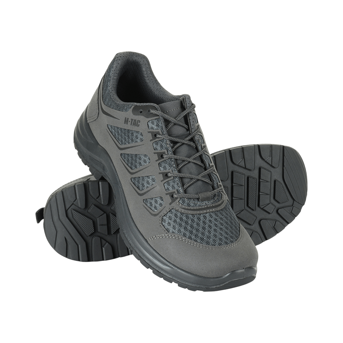 M-Tac Tactical Sneakers IVA i grå, lette og ventilerede sko til udendørs brug, ideelle til trekking og hverdagsaktiviteter.