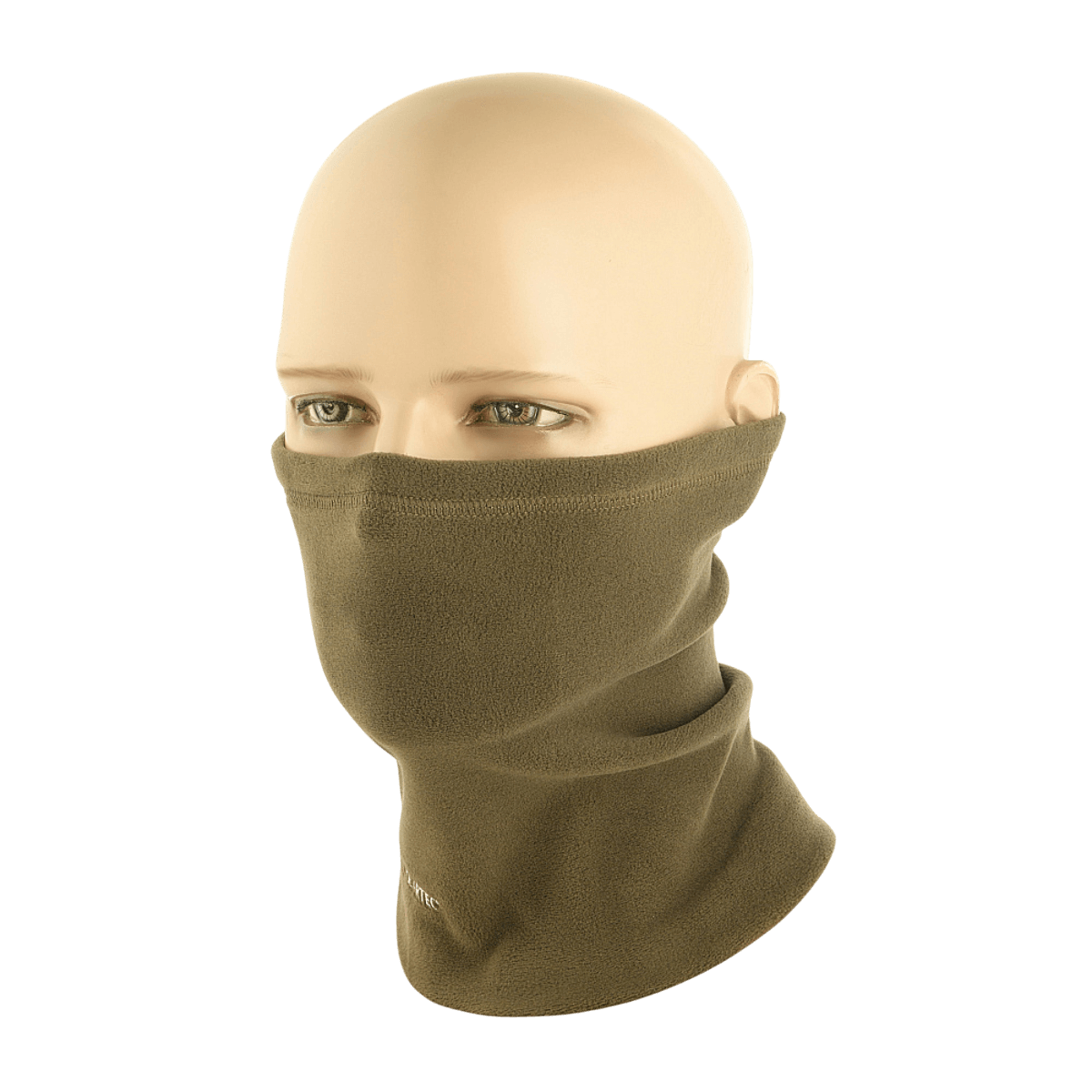 M-Tac Tube Scarf Polartec i brug som ansigtsmaske, multifunktionelt design ideelt til udendørs aktiviteter og beskyttelse mod elementerne.