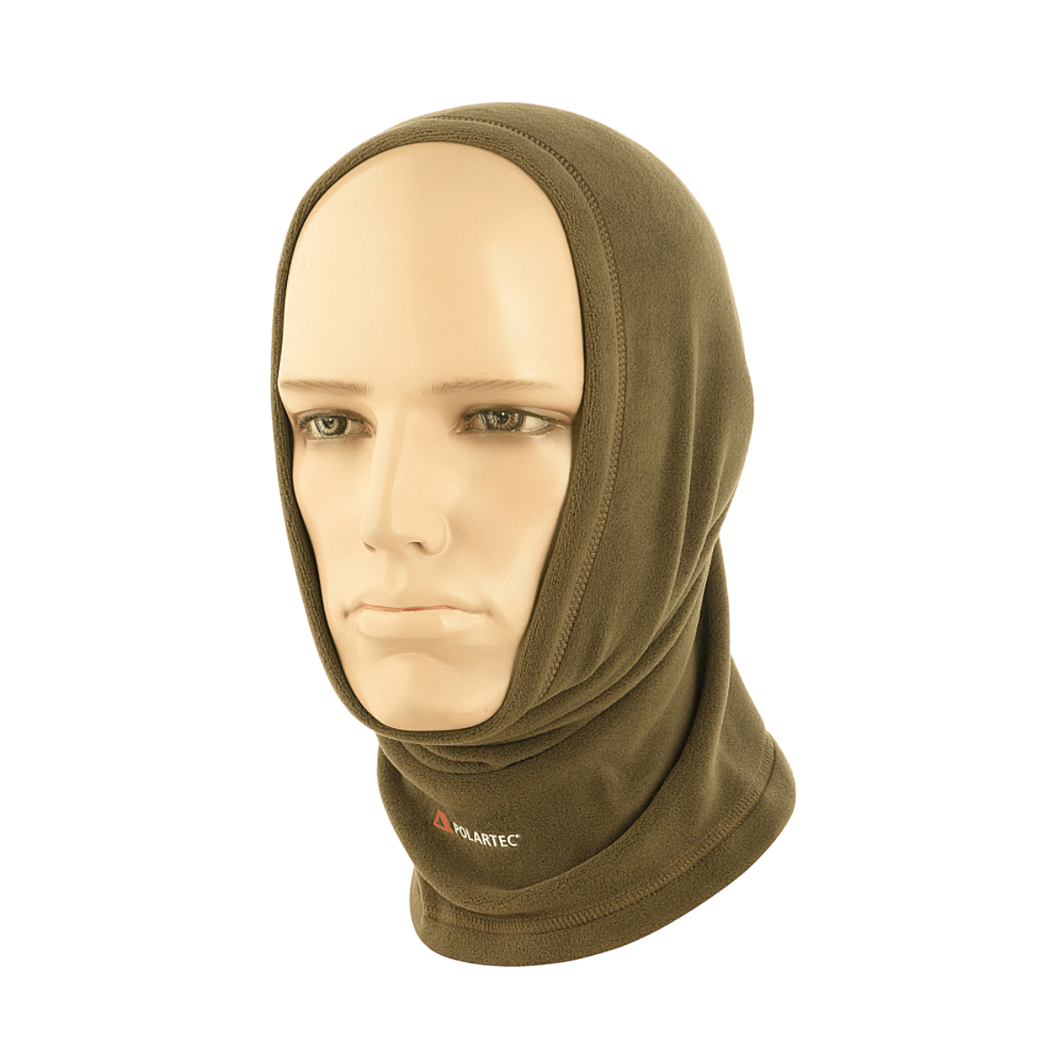 M-Tac Polartec Lang Tubehalstørklæde i brun fleece på mannequin