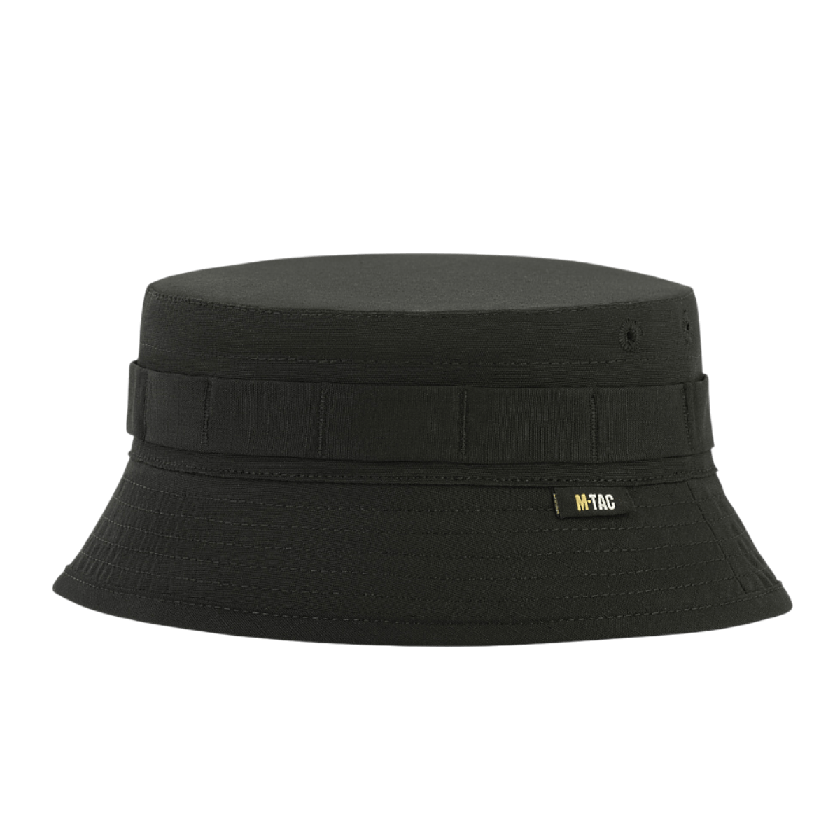 M-Tac Panamahat Gen. II Flex Rip-Stop i sort rip-stop stof, slidstærk og behagelig til hverdagsbrug i varm sæson.