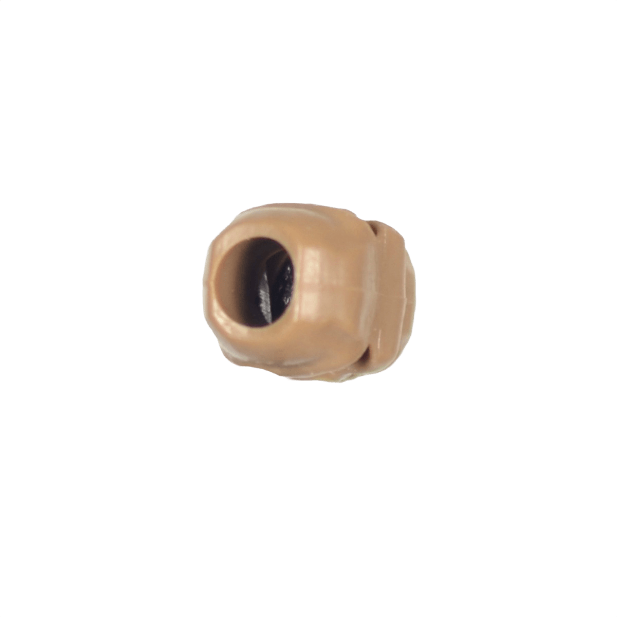 M‑Tac Skull Stopper Perle til paracord-projekter og tilbehør, plastmateriale, beige farve, huldiameter 6 mm, mål 17 x 12 mm.