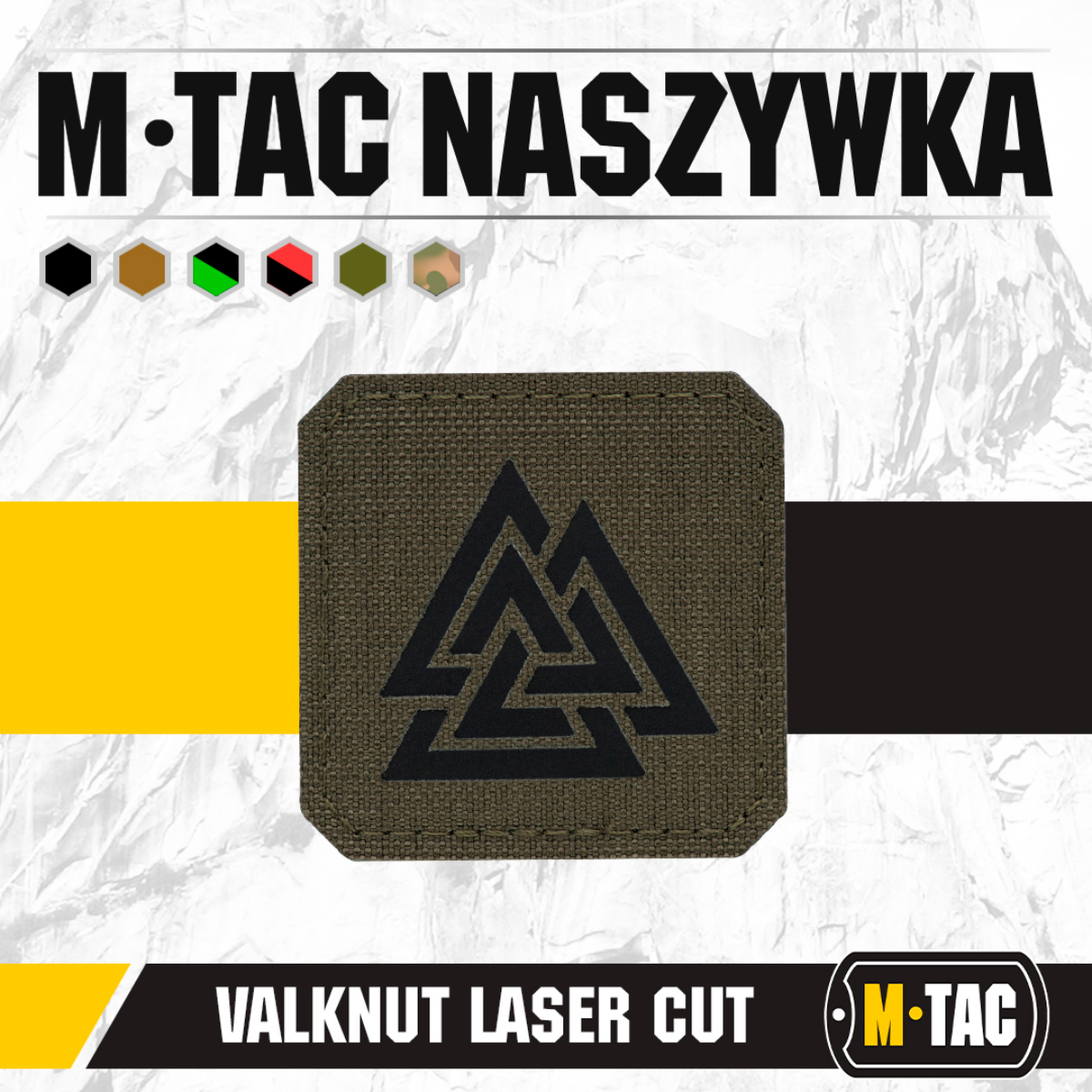 M-Tac Patch Valknut Laser Cut Odin symbol
