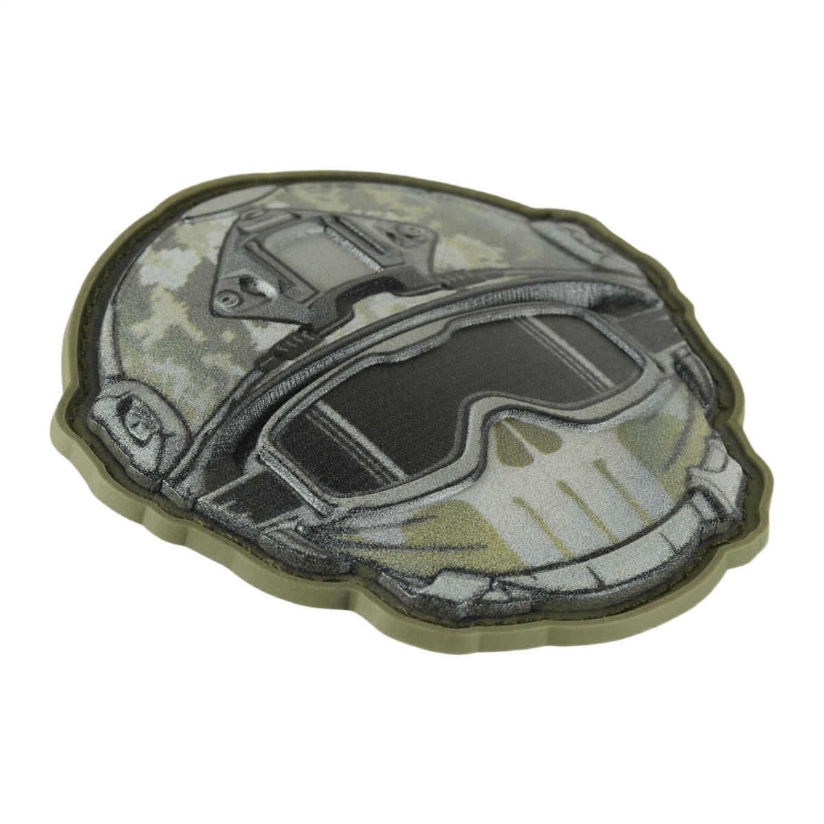 M-Tac Patch Emoji #20 i PVC med 3D-effekt og Velcro, sjov morale patch til tøj, tasker eller udstyr, størrelse 6.5x6.5cm.