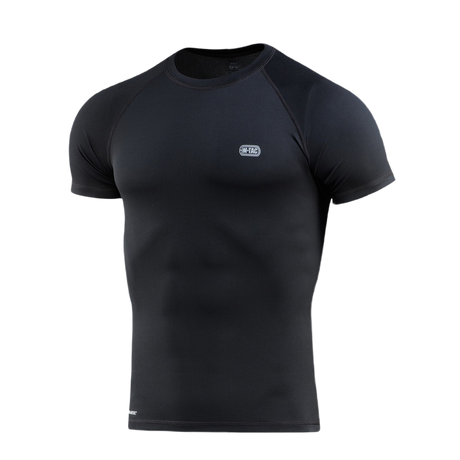 M-Tac T-shirt Ultra Light Polartec i sort farve, ideel til træning og outdoor, svedtransporterende og anatomisk pasform, Polartec® Power Dry®.